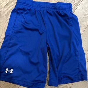 Under Armour Boys Athletic Royal Blue Performance Shorts
